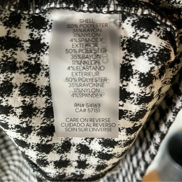 EUC Calvin Klein Black and White Checkered Sleeveless Sheath Dress (10) - Picture 6 of 7